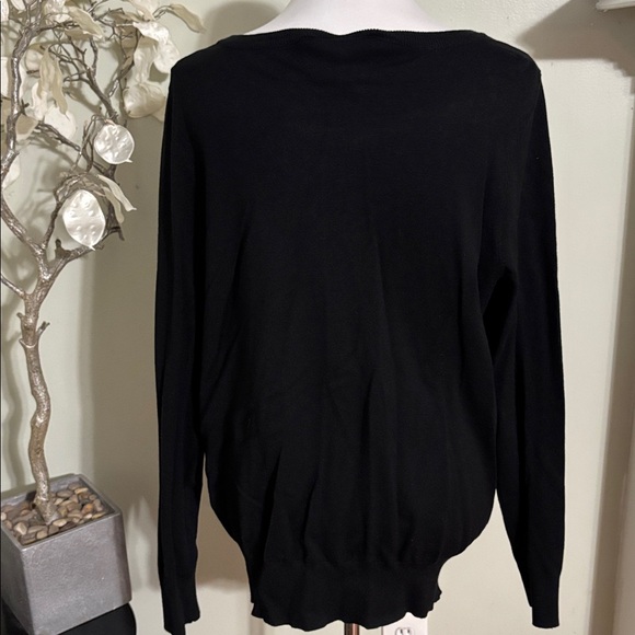 Lane Bryant Black Knit Cardigan - Picture 4 of 4
